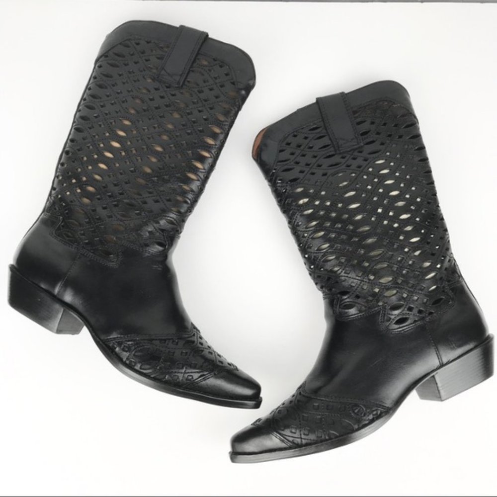 NINE WEST Valencia Western Boot SIZE 8 NEW IN BOX